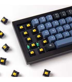 Gateron KS-3X Full Black Switch 110pcs/Set Yellow