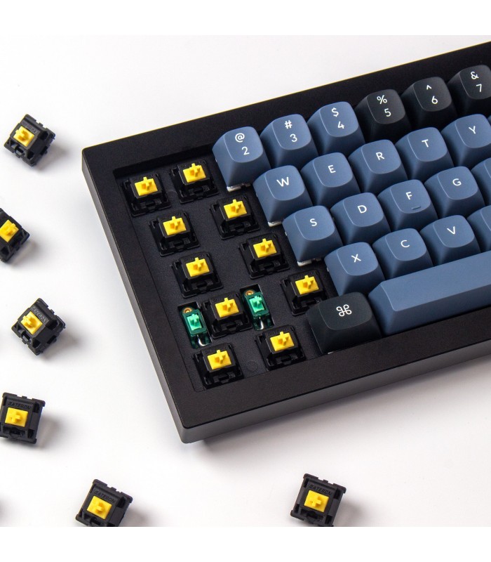 Gateron KS-3X Full Black Switch 110pcs/Set Yellow