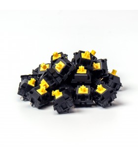 Gateron KS-3X Full Black Switch 110pcs/Set Yellow