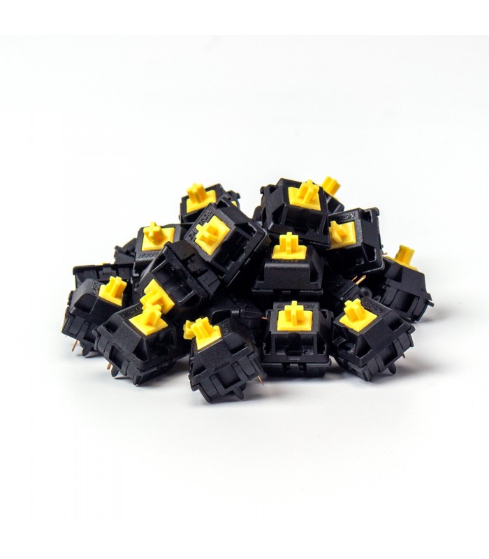 Gateron KS-3X Full Black Switch 110pcs/Set Yellow