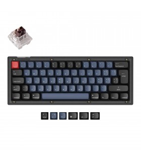Keychron V4 Frosted Black QMK Brown Switch (CH)