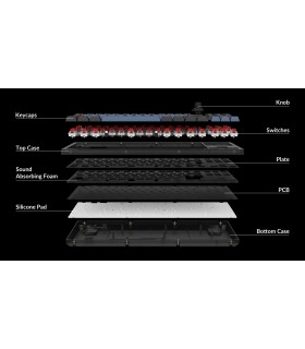 Keychron V3 Frosted Black Brown Switch (CH)w/Knob