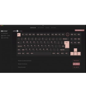 Keychron V3 Frosted Black Brown Switch (CH)w/Knob