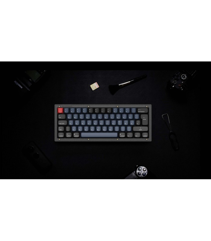 Keychron V4 Frosted Black QMK Brown Switch (CH)