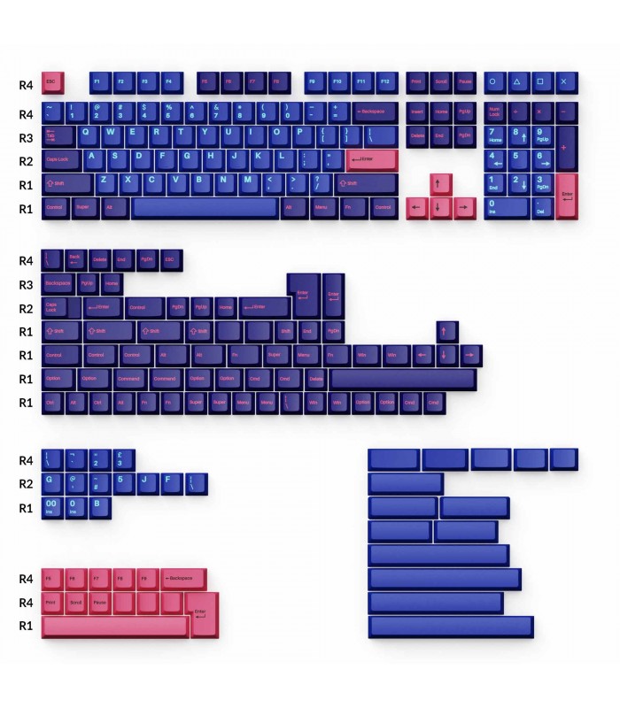 Keychron PBT Player Full Set Keycaps (US)