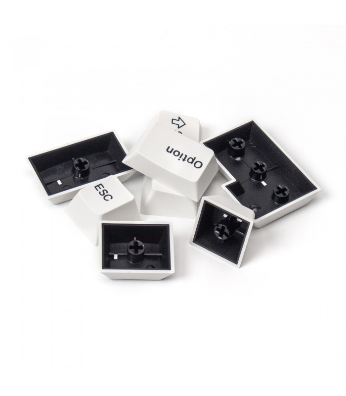 Keychron PBT Black on White  Full Set Keycaps (US)