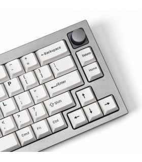 Keychron PBT Black on White  Full Set Keycaps (US)