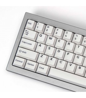 Keychron PBT Black on White  Full Set Keycaps (US)