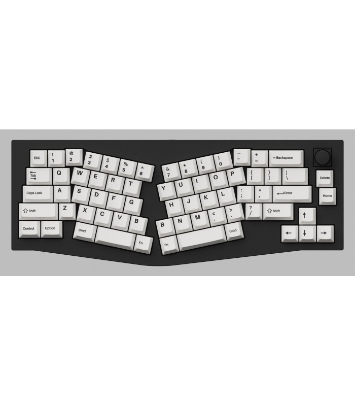 Keychron PBT Black on White  Full Set Keycaps (US)
