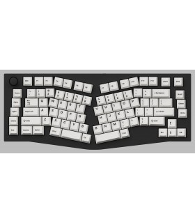 Keychron PBT Black on White  Full Set Keycaps (US)