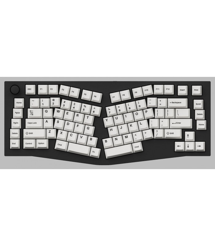 Keychron PBT Black on White  Full Set Keycaps (US)