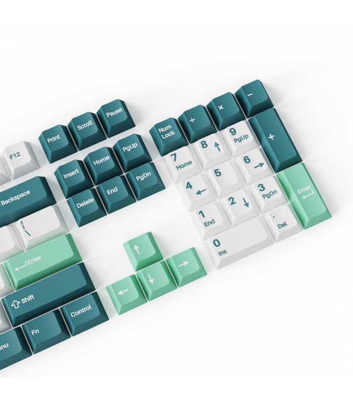 Keychron PBT White Mint Full Set Keycaps (US)