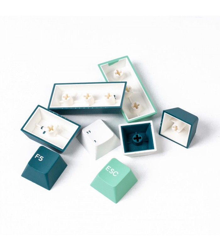 Keychron PBT White Mint  Full Set Keycaps (US)