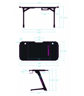 Ultradesk SPACE XXL V2 Black