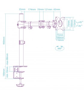 Ultradesk SKELETON Single