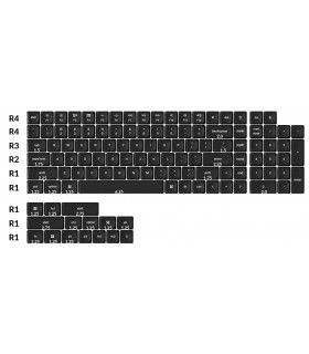 Keychron PBT Low Profile Keycap Set Black