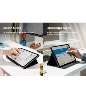 tomtoc B02 (12.9") Inspire 4-Mode Folio, Black