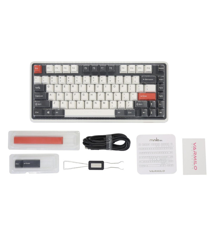Varmilo Minilo VXT81 Retro Cherry MX Blk Clear Top