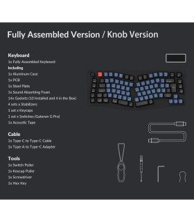 Keychron Q10 Black QMK Red Switch (CH) w/Knob