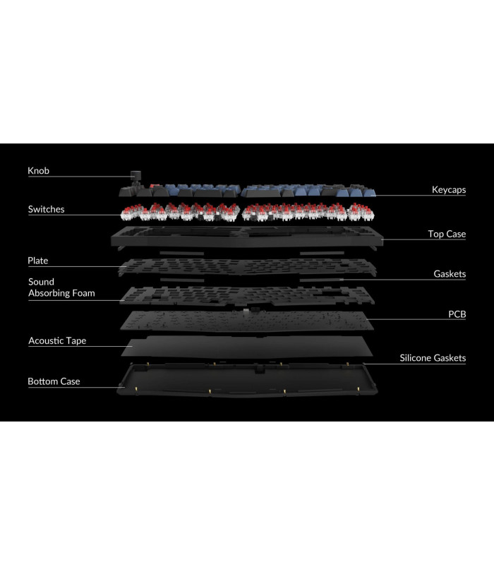 Keychron Q10 Black QMK Red Switch (CH) w/Knob