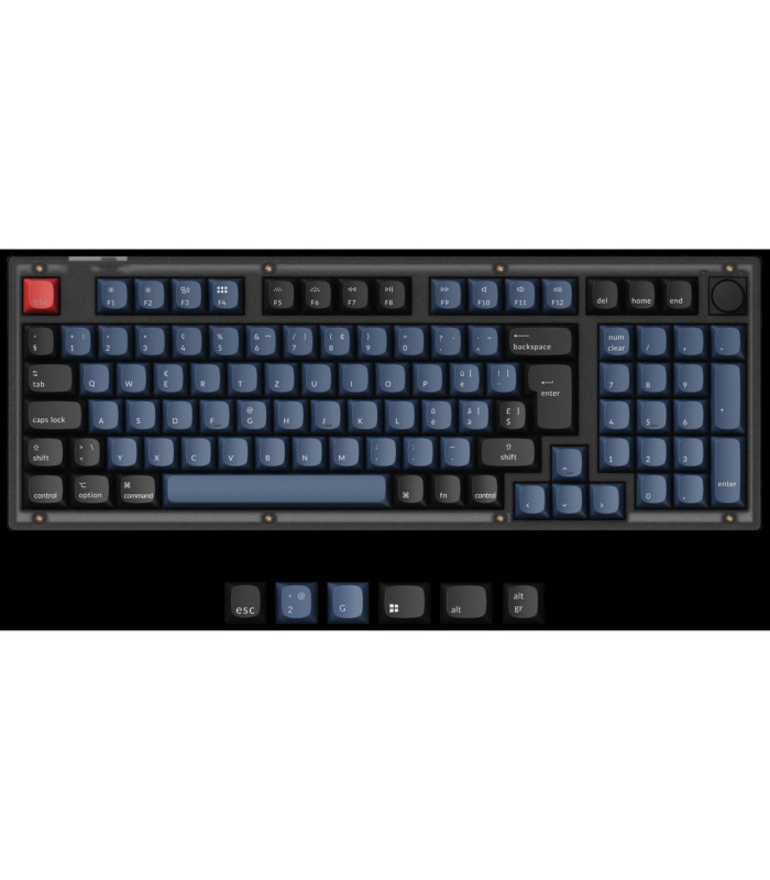 Keychron V5 Frosted Black Brown Switch (CH) w/Knob