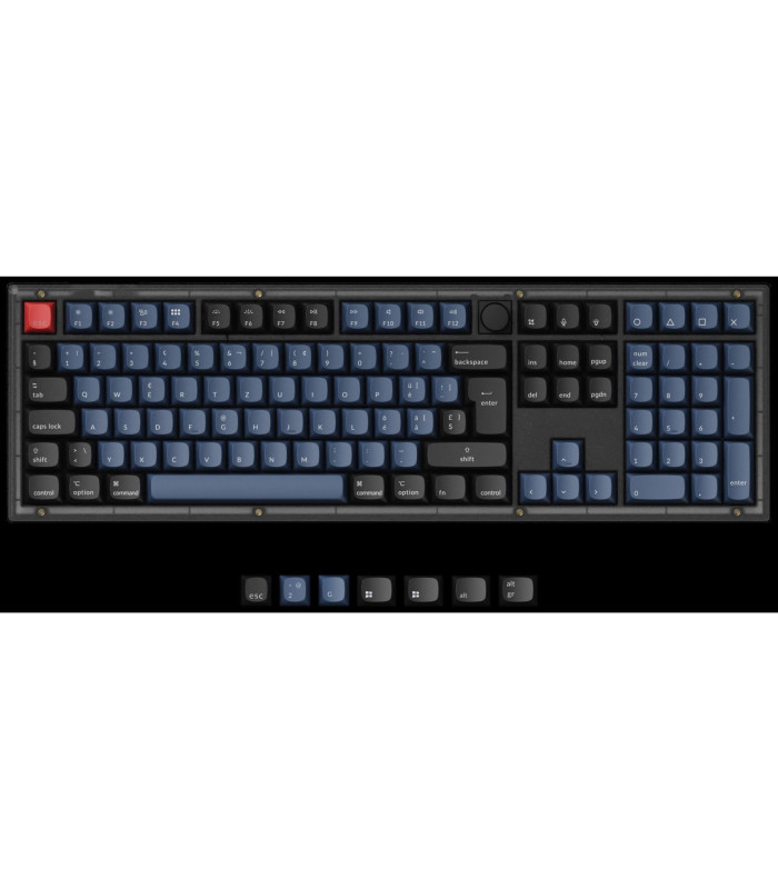 Keychron V6 Frosted Black Brown Switch (CH) w/Knob