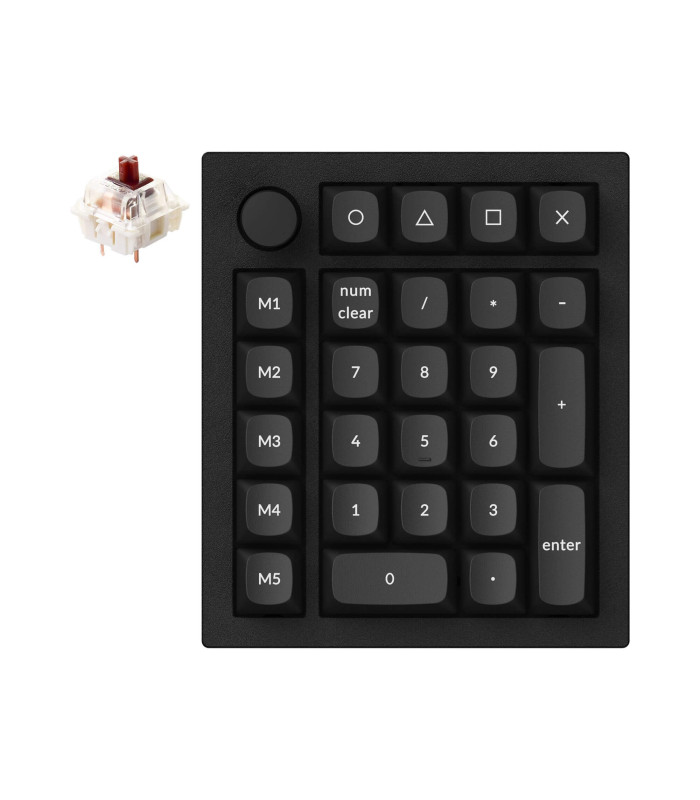 Keychron Q0 Plus Black QMK Brown Switch NumberPad 